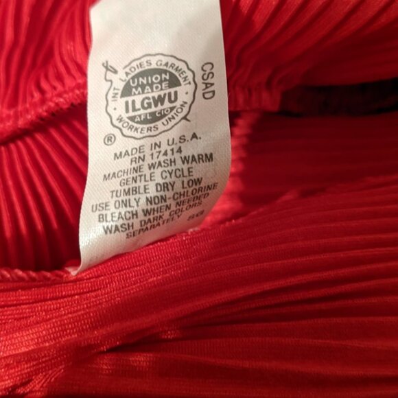 NWT!! RED VINTAGE VTG MISS ELAINE PLEATED TEDDY/ROMPER/BODYSUIT-MED-CLEARANCE!! - Picture 12 of 13